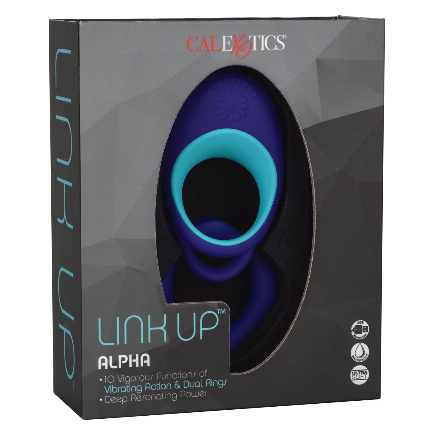 CalExotics Link Up Alpha Vibrating Couples' Enhancer Ring – Multi