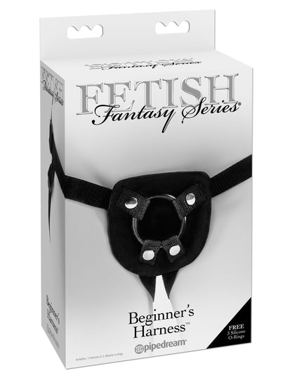 Pipedream Fetish Fantasy Series Beginners Harness - Black - Adjustable Neoprene Design