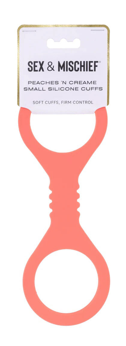 Sportsheets Peaches 'N Creame Silicone Cuffs – Small – Peach