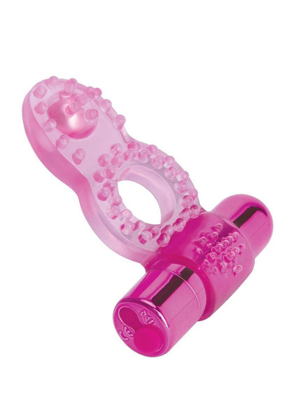 Bodywand Deluxe Orgasm Enhancer Ring - Pink - Rechargeable with 10 Vibrations