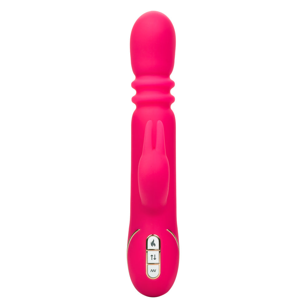Jack Rabbit Signature Heated Silicone Triple Fantasy Rabbit – Pink