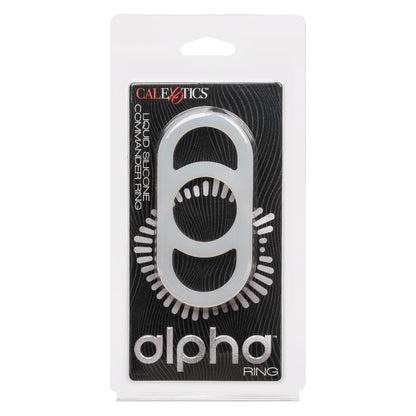 CalExotics Alpha Liquid Silicone Commander Ring – White – Waterproof