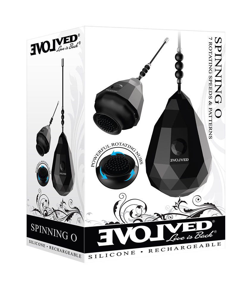 Evolved Novelties Spinning O Clitoral Stimulator – Black