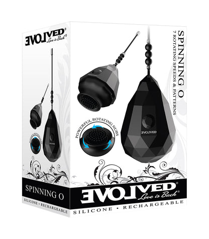 Evolved Novelties Spinning O Clitoral Stimulator – Black