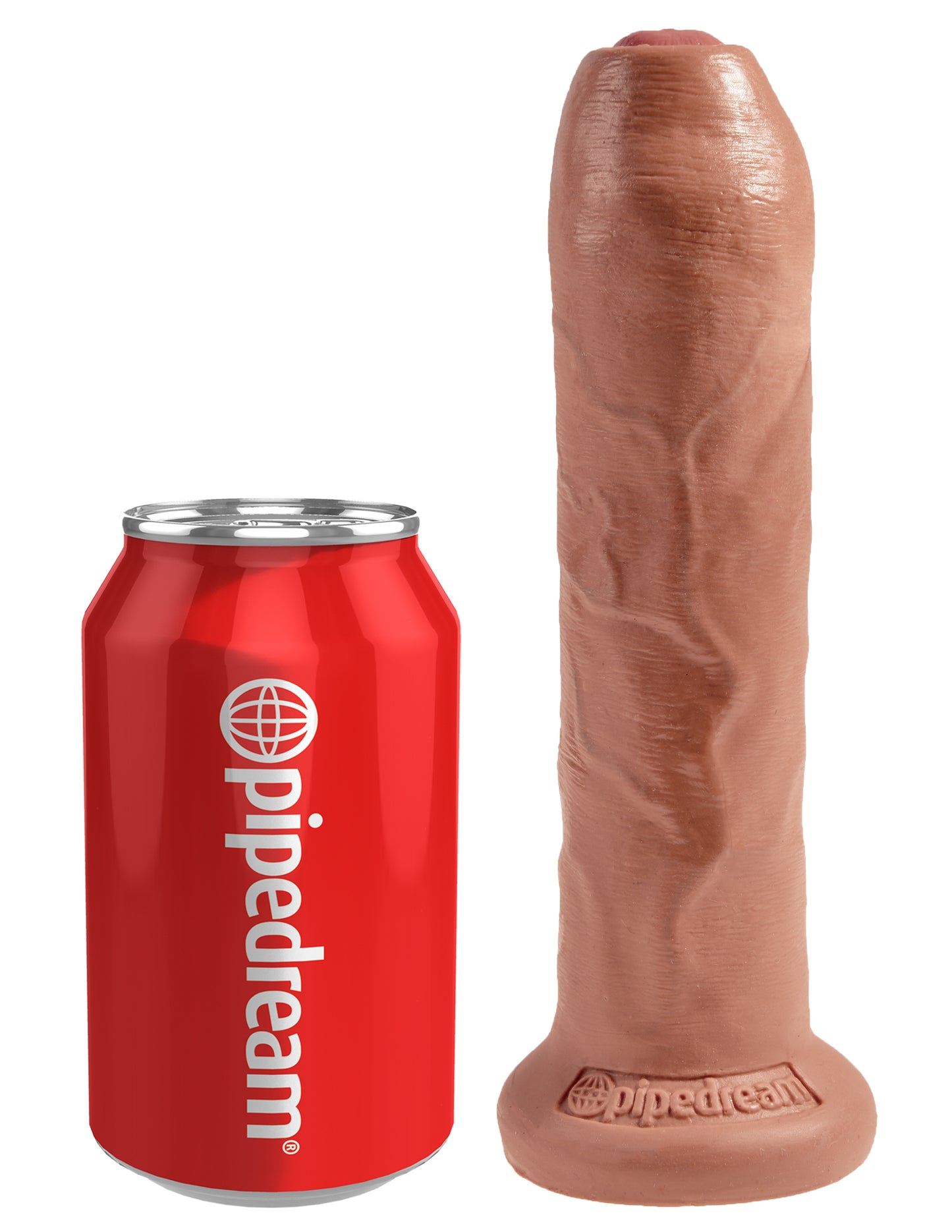 Pipedream King Cock 7 Inch Uncut Dildo with Suction Cup – Tan