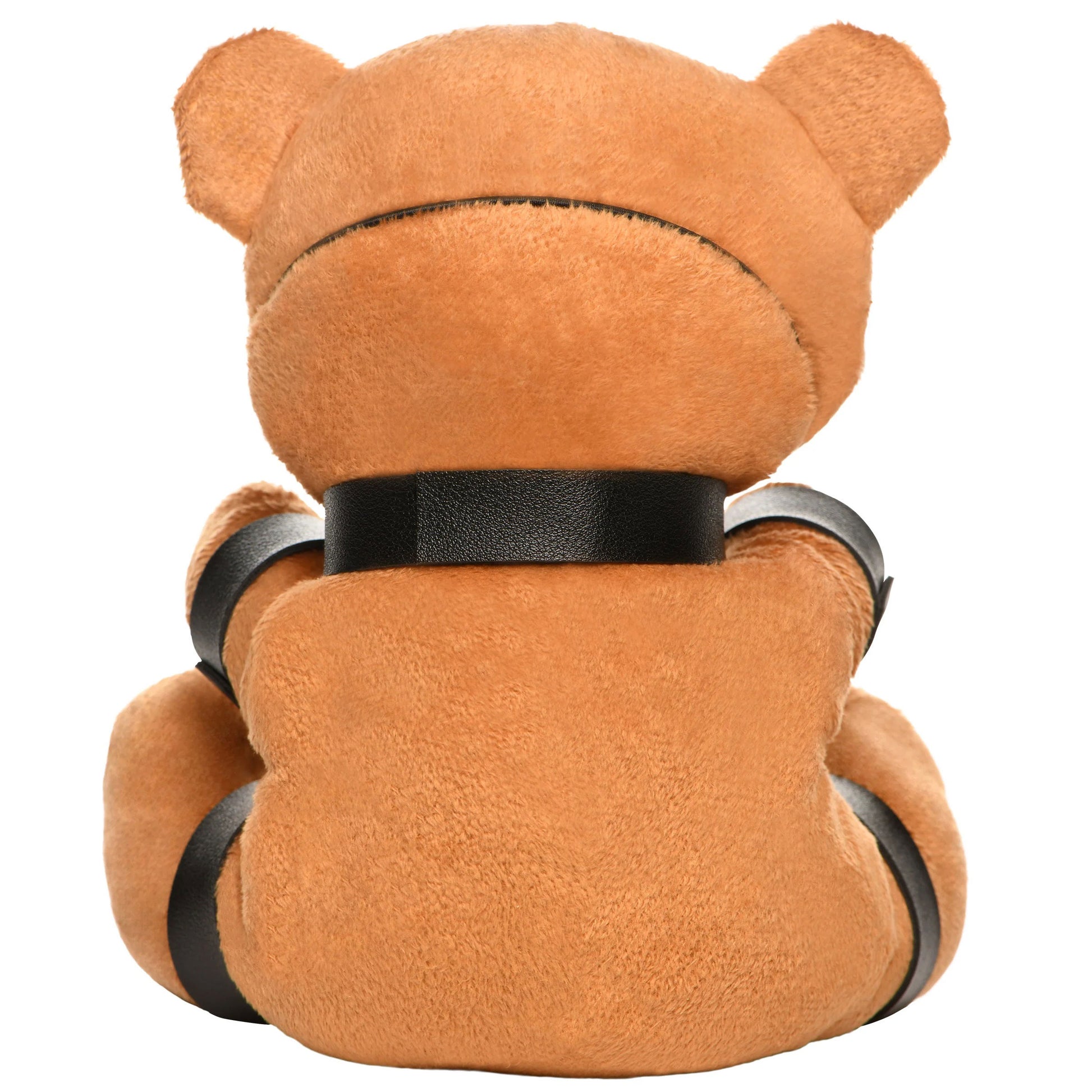 Gagged Teddy Bear Plush - Cuddle Toy with Restraints - 8.6" Length