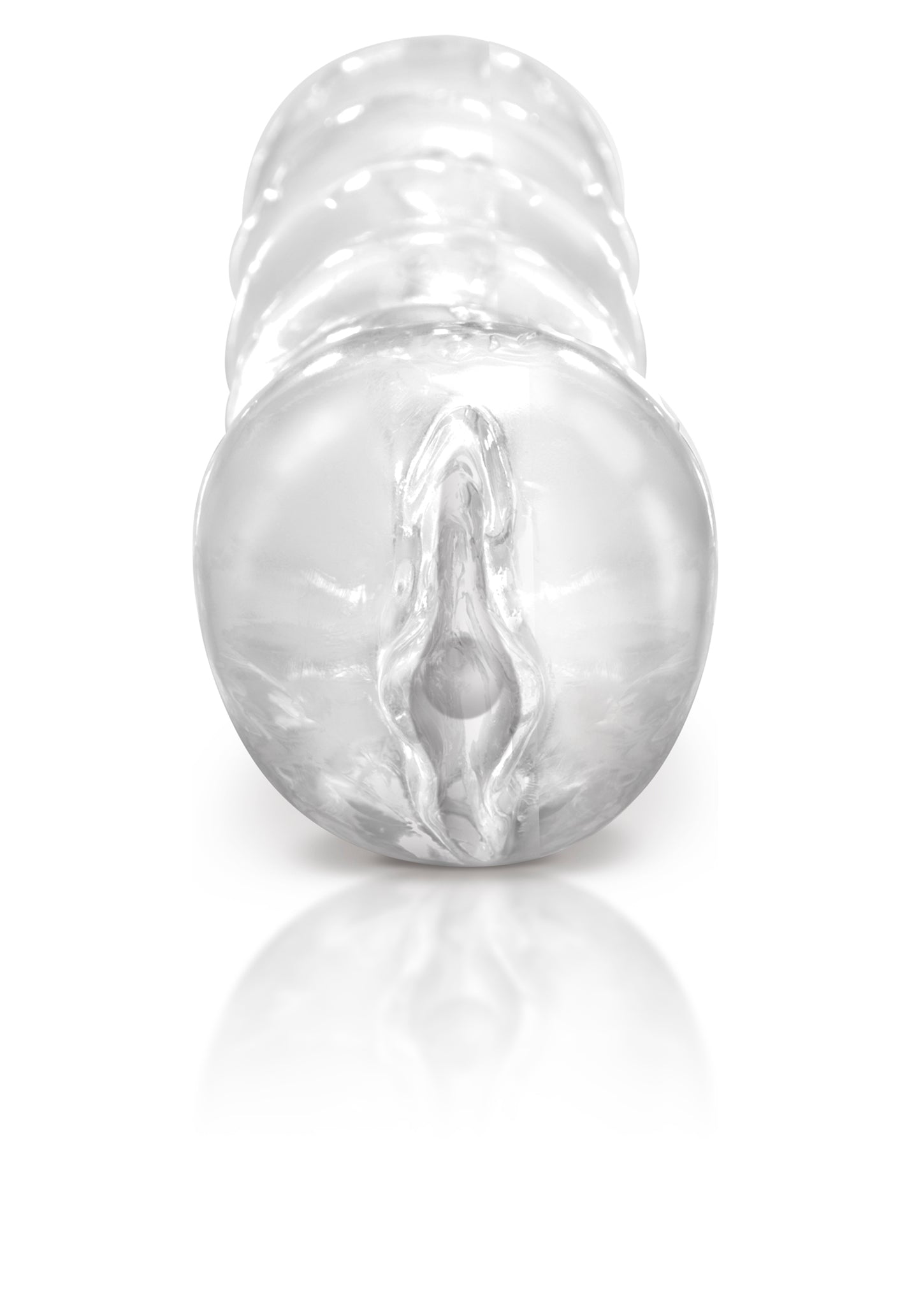 Pipedream Extreme Clear Leader Snatch Handheld Stroker - Gold