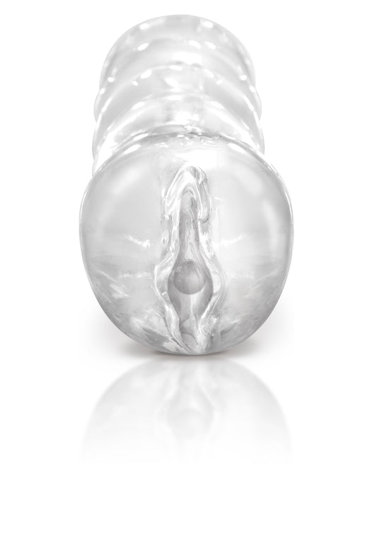 Pipedream Extreme Clear Leader Snatch Handheld Stroker - Gold