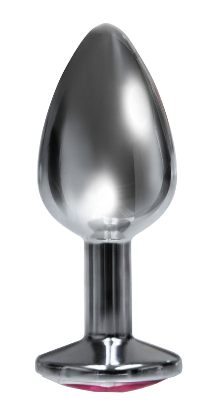 Icon Brands The 9's Silver Starter Bejeweled Stainless Steel Plug - Pink
