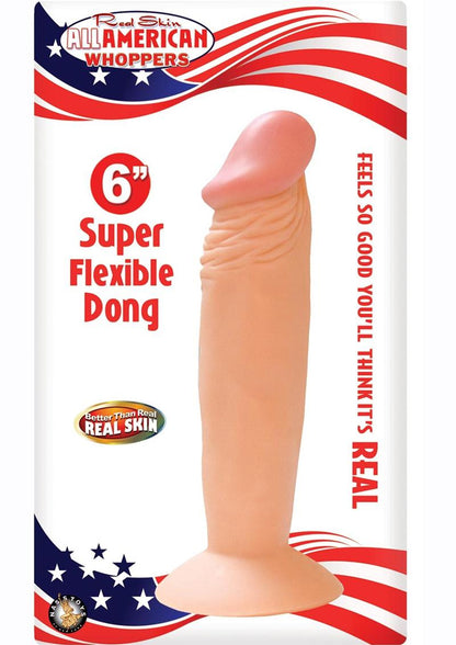 Nasstoys All American Whoppers 6" Dong with Suction Cup Base - Beige