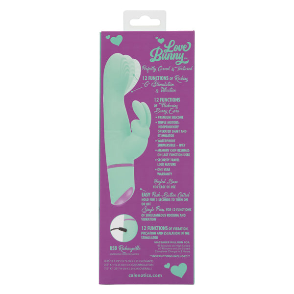 CalExotics Love Bunny Rockin G Bunny - Green - Multi-Function Rabbit Vibrator