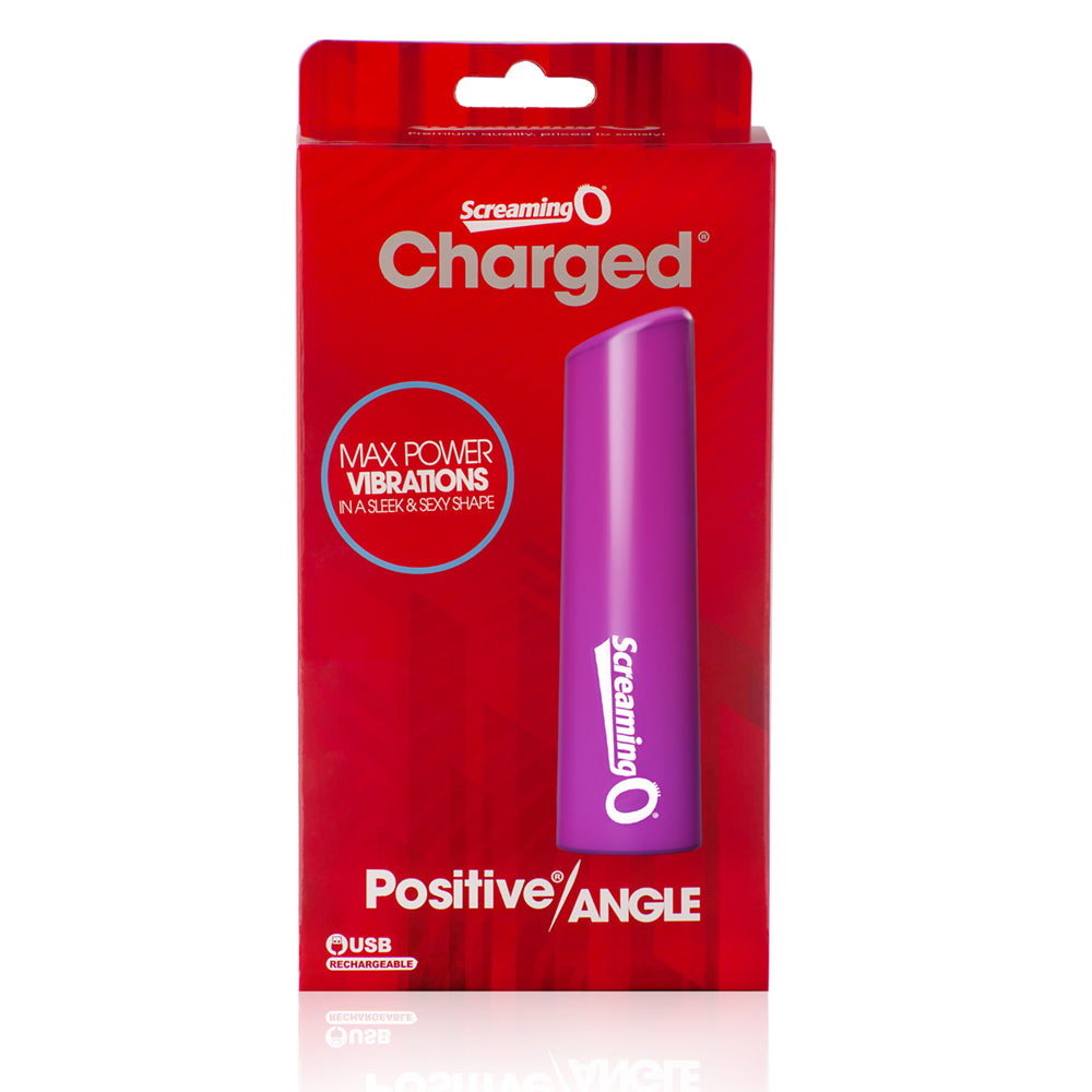 Screaming O Charged Positive Angle Rechargeable Massager - Purple