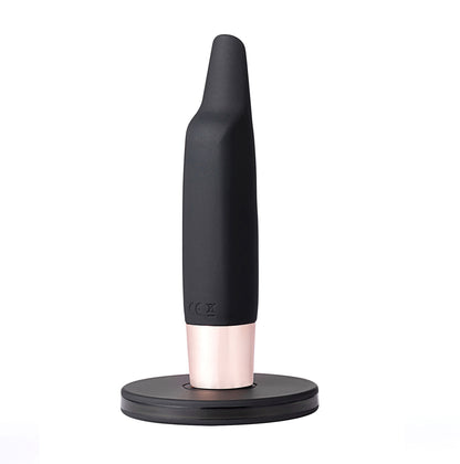 Aspen by Maia Toys 15-Function Rechargeable Wireless Flickering Tip Vibrator - Black