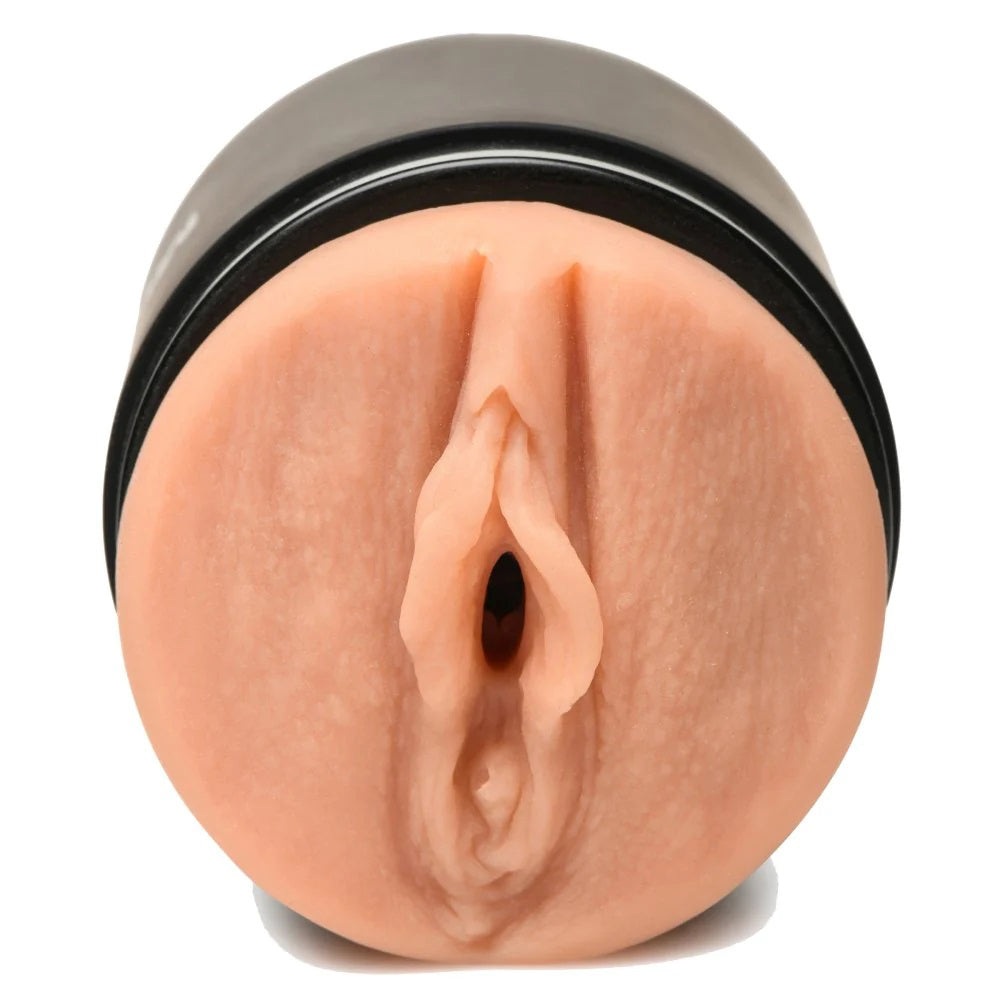 Mistress Double Shot Stroker - Mouth and Pussy Design - Tan