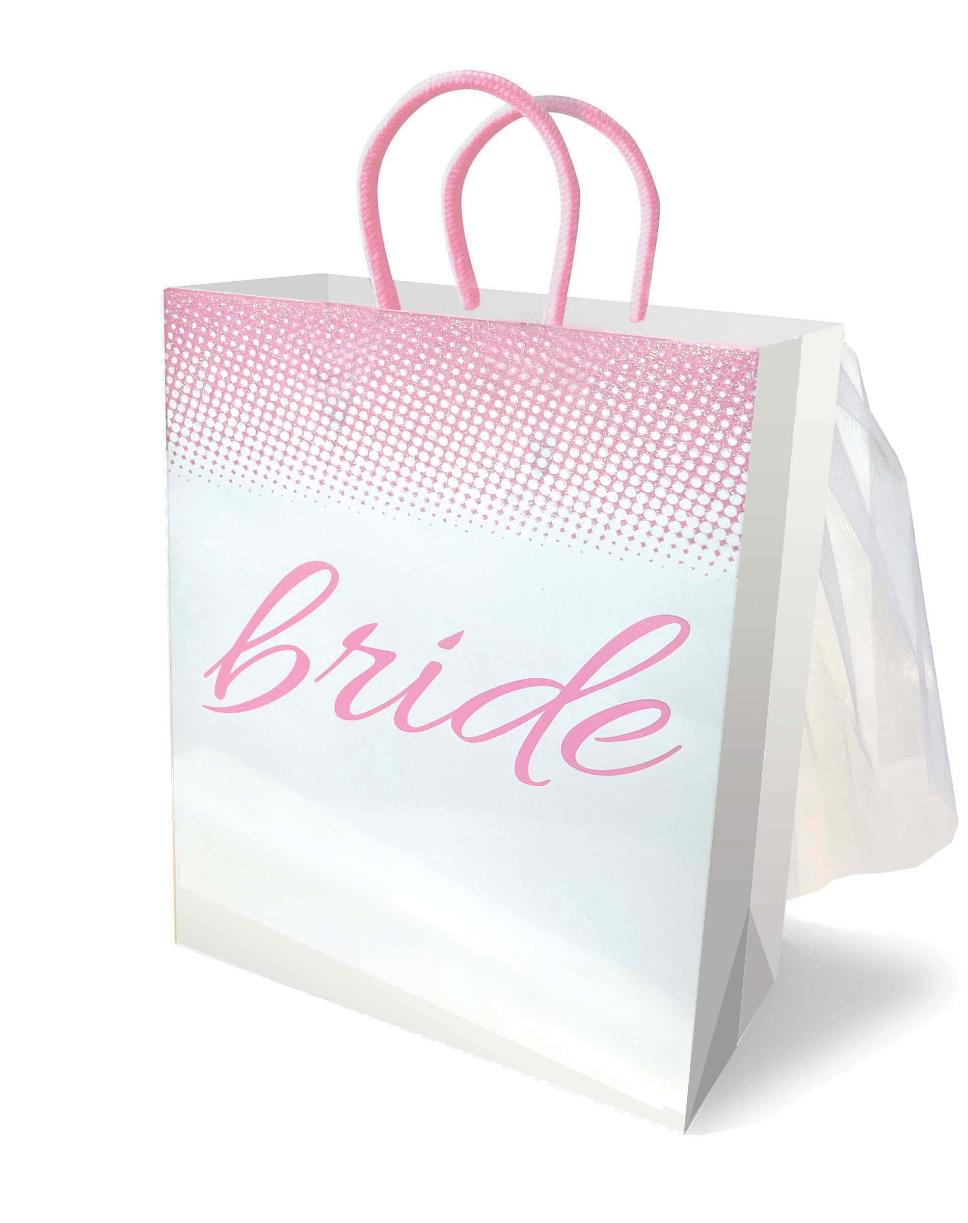 Little Genie Bride Gift Bag with Veil – Elegant White Design