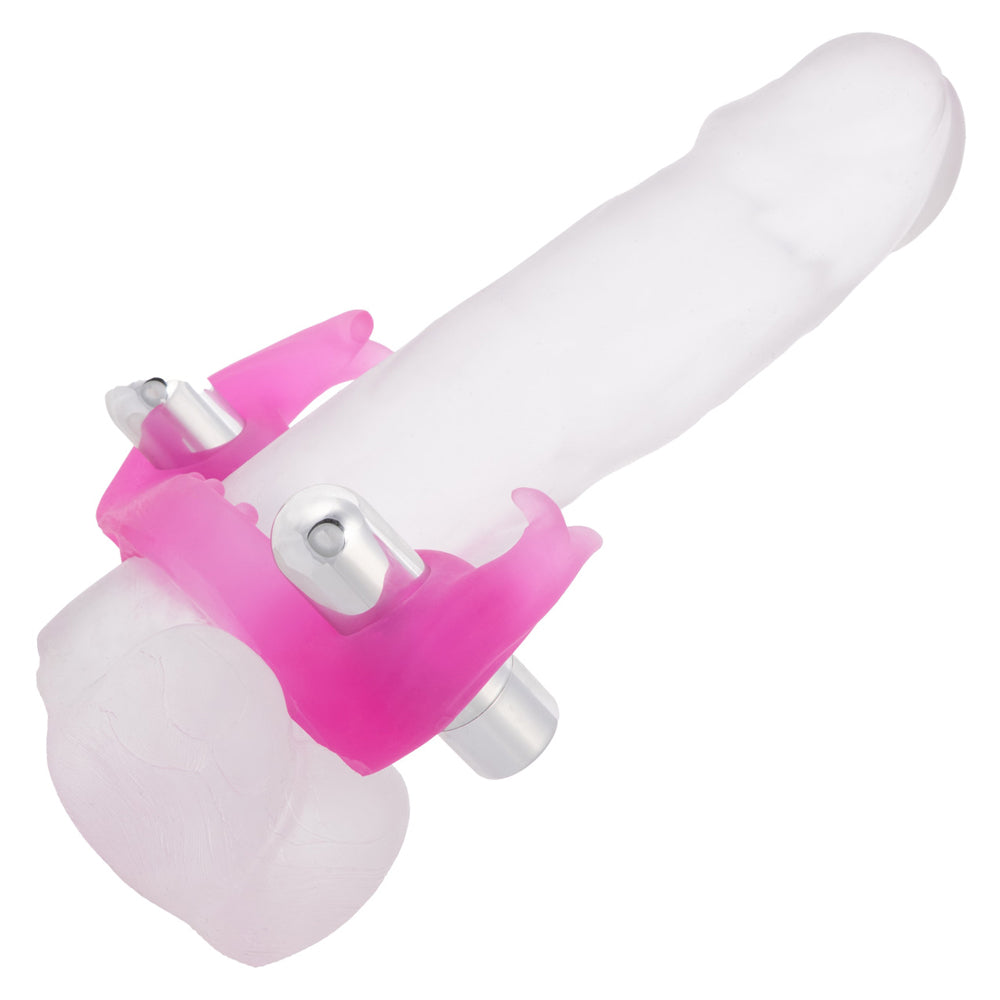 CalExotics Silicone Triple Orgasm Erection Enhancer – Pink – Rechargeable