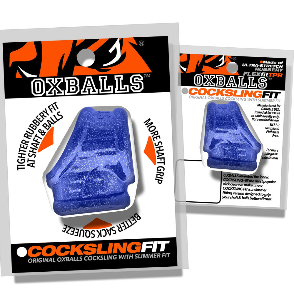 Oxballs Cocksling Fit Sling – Blue – Slim Fit Design