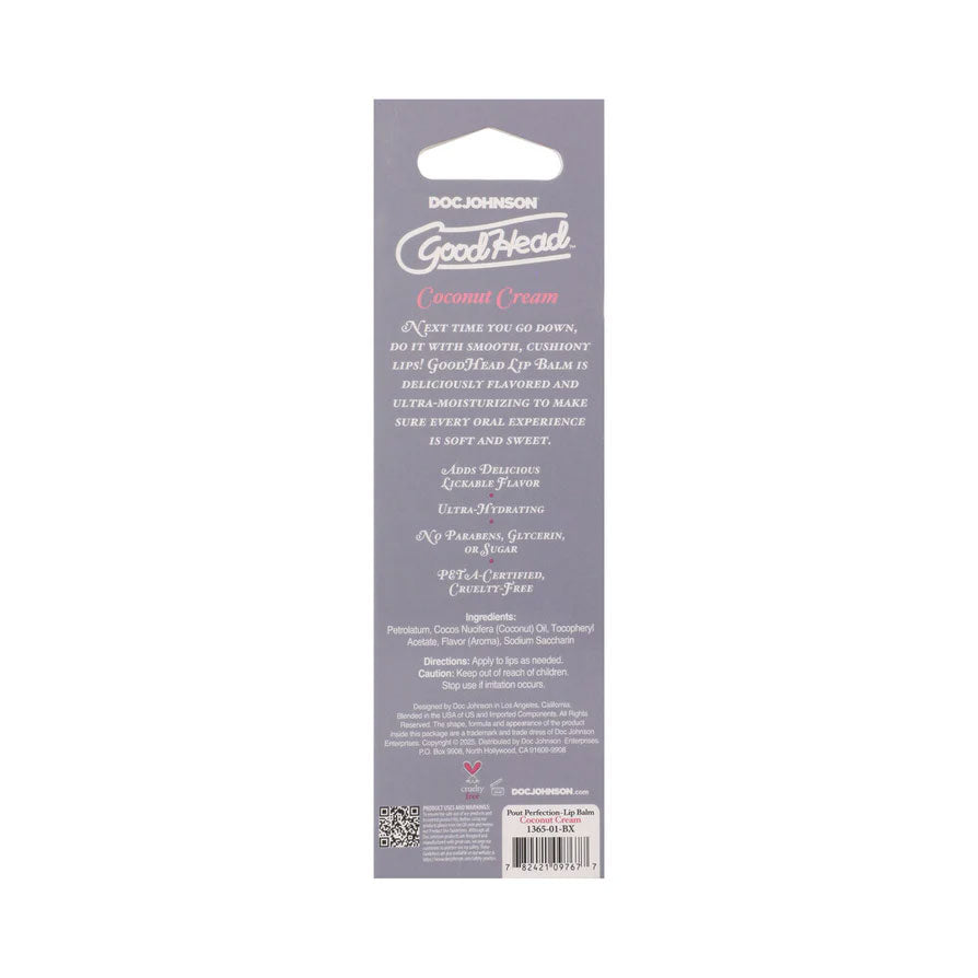 Goodhead Pout Perfection Lip Balm - Coconut Cream - 0.50oz