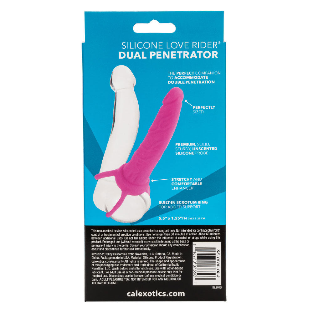 CalExotics Silicone Love Rider Dual Penetrator – Pink