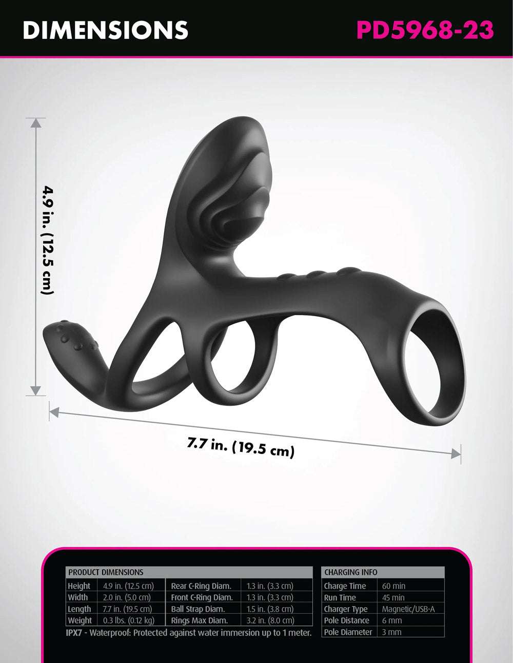 Pipedream Ultimate Couples Cage Max Cock Ring - Black