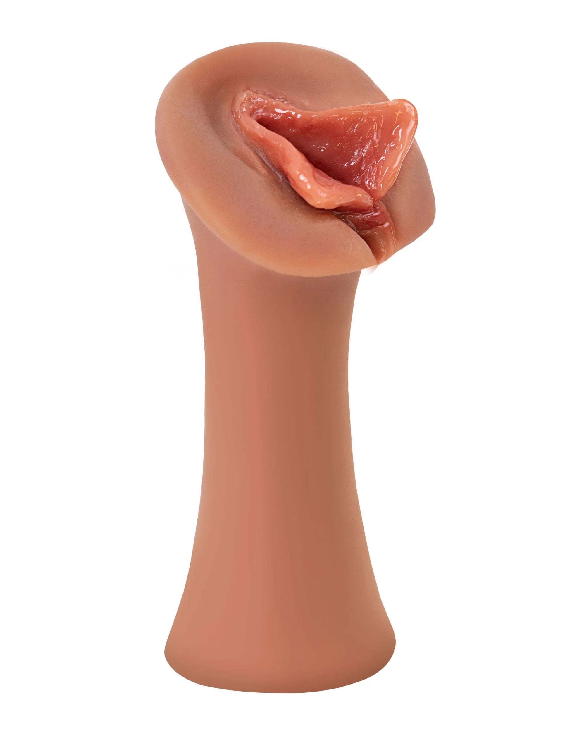 Pipedream Extreme Wet Pussies Luscious Lips Stroker - Tan