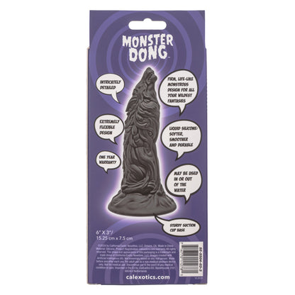 CalExotics Monster Dong The Werewolf - Black - Liquid Silicone Dong with Suction Cup