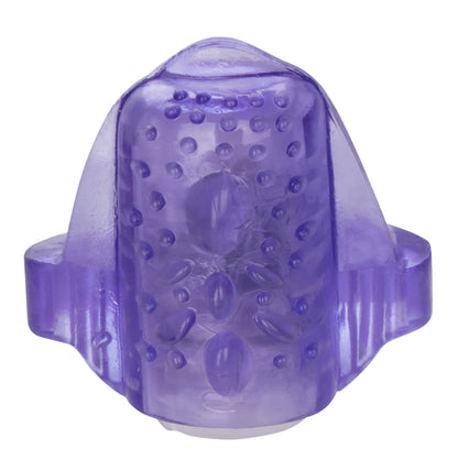 CalExotics Foil Pack Vibrating Tongue Teaser - Purple - Enhanced Oral Play