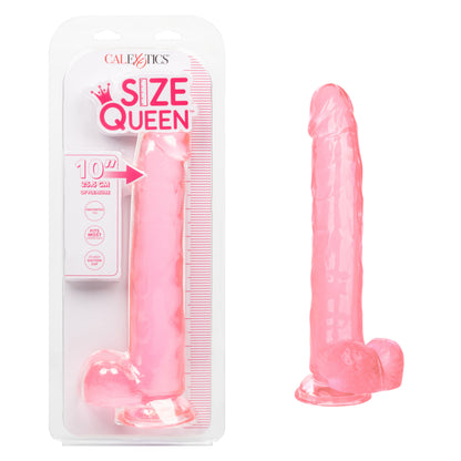 CalExotics Size Queen 10-Inch Dildo with Suction Cup Base - Pink