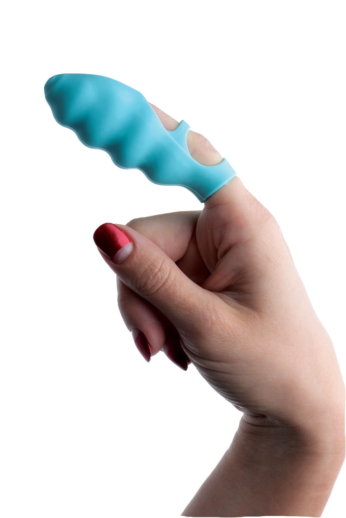 Ripples Finger Bang-Her Vibe – Teal – Vibrating Finger Accessory
