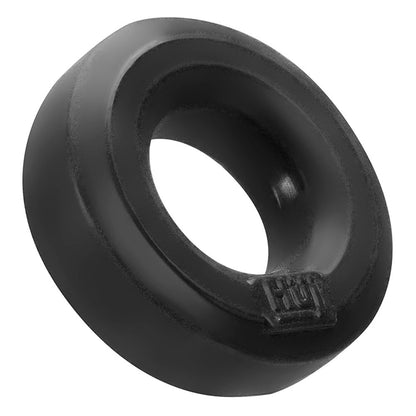 Hunkyjunk C-Ring - Super-Stretchy Silicone Ring with Lube Channel - Black