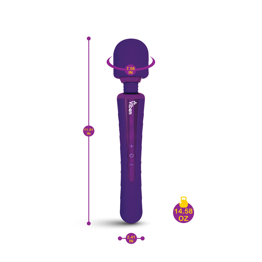 Viben Obsession Wand Massager – Powerful Silicone Massager, Violet