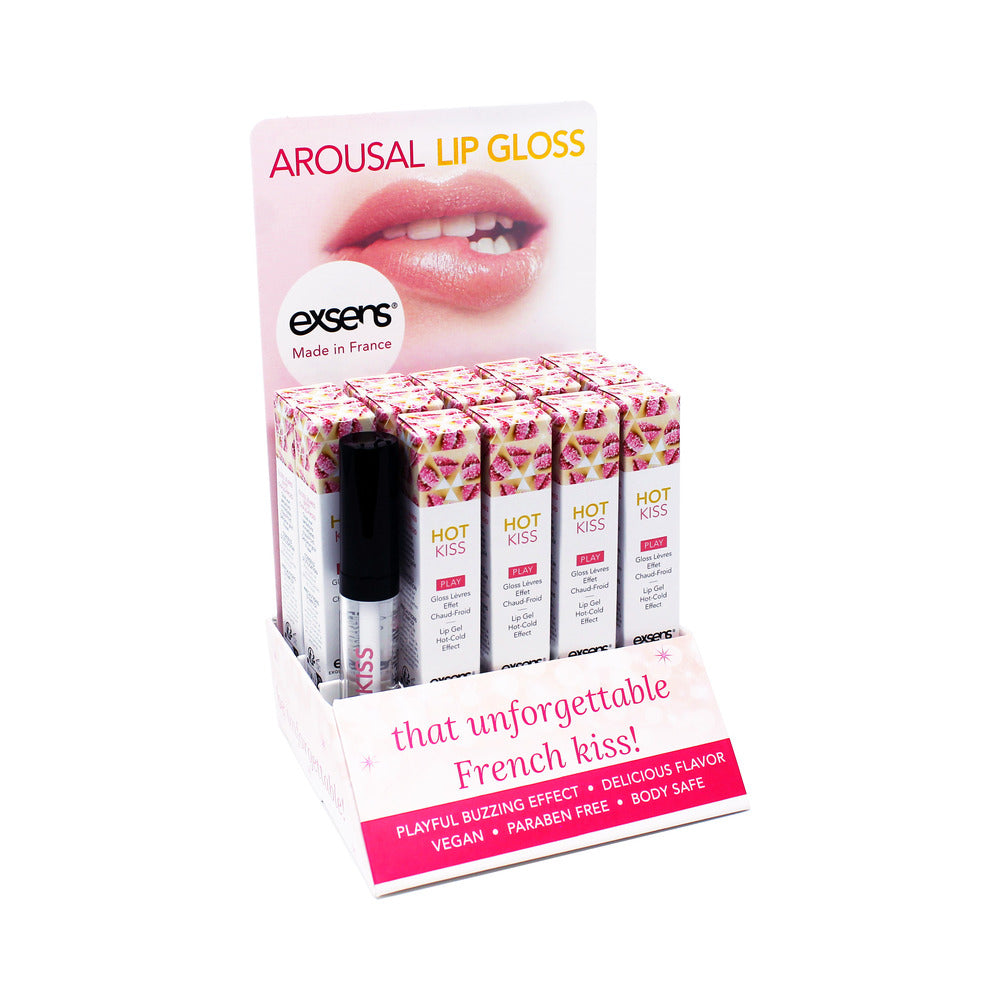 Exsens Hot Kiss Arousal Lip Gloss – Hot/Cold Effect – Clear