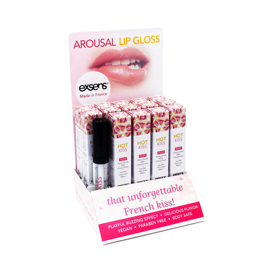 Exsens Hot Kiss Arousal Lip Gloss – Hot/Cold Effect – Clear