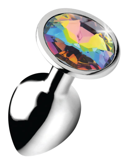 XR Brands Rainbow Prism Gem Anal Plug – Small – Multi-Color
