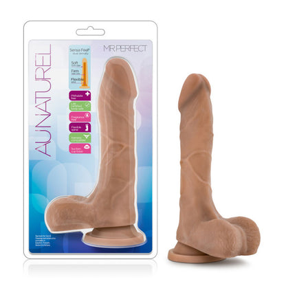 Au Naturel Mister Perfect Mocha Dildo – Realistic, Waterproof, Harness Compatible