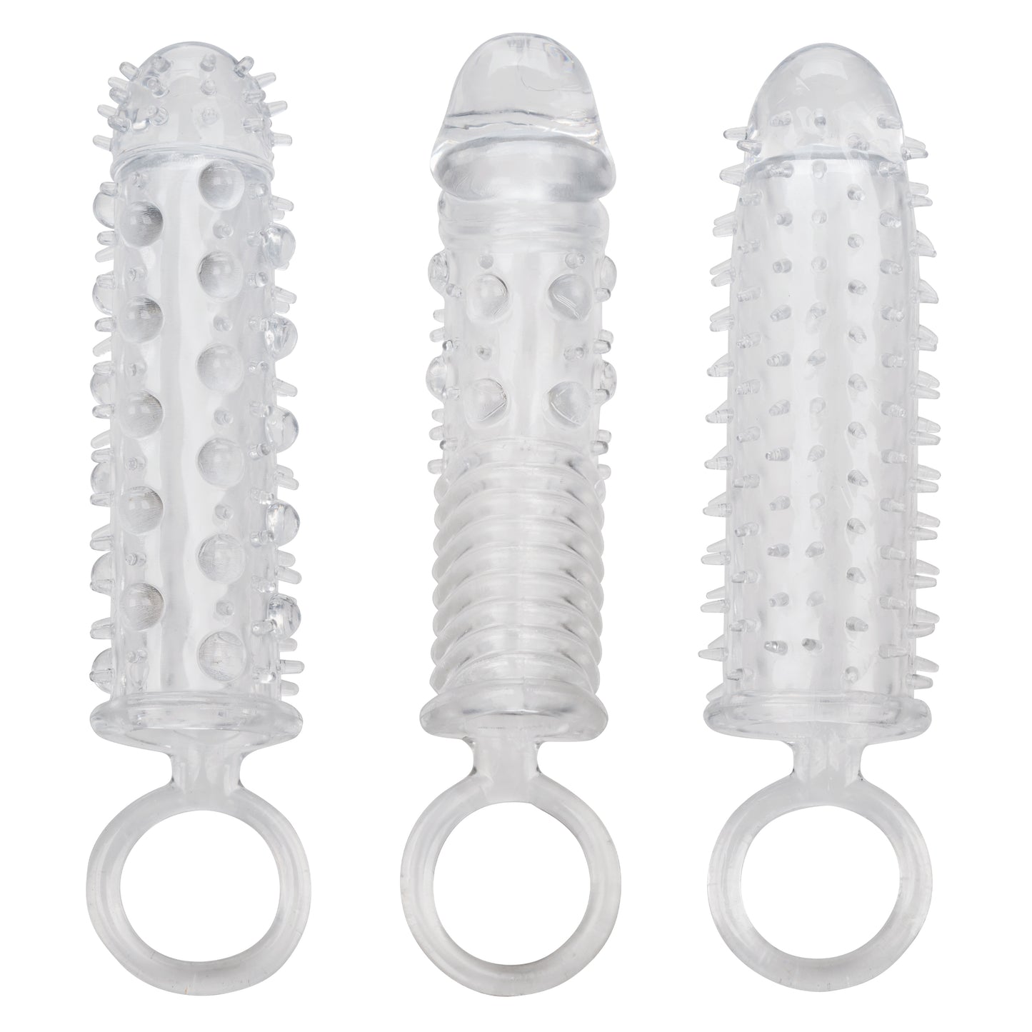 CalExotics 3 Piece Textured Extension Set - Clear