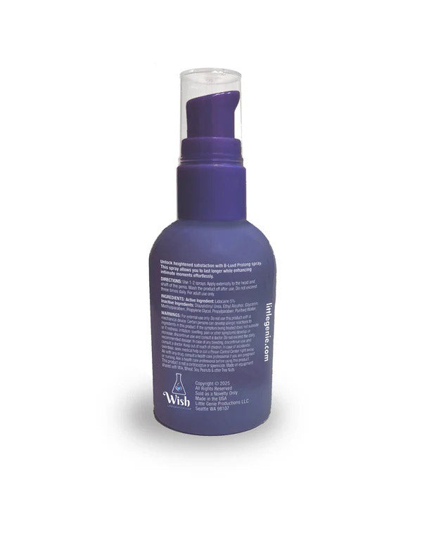 B-Luvd Prolong Spray 2oz – Intimate Desensitizing Spray