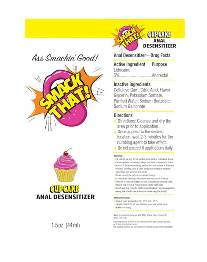 Little Genie Smack That Anal Desensitizer Gel – Cupcake Flavor