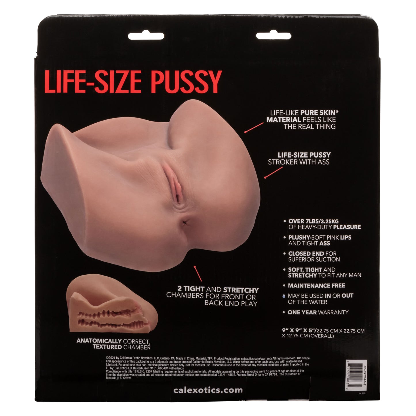 CalExotics Stroke It Life-Size Pussy Stroker - Brown