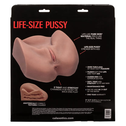 CalExotics Stroke It Life-Size Pussy Stroker - Brown