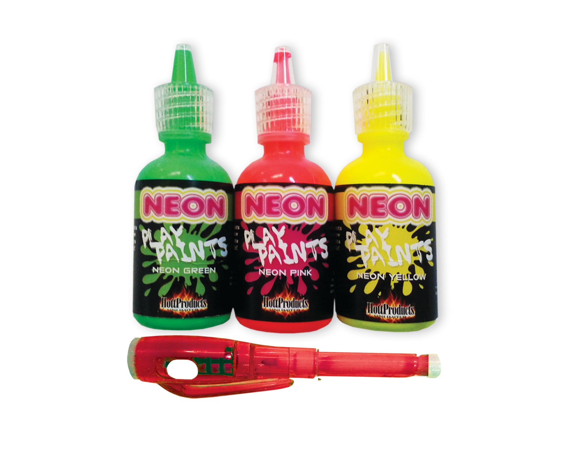 Hott Products Neon Play Paints – Multi-Color Body Paints for Fun Playtime