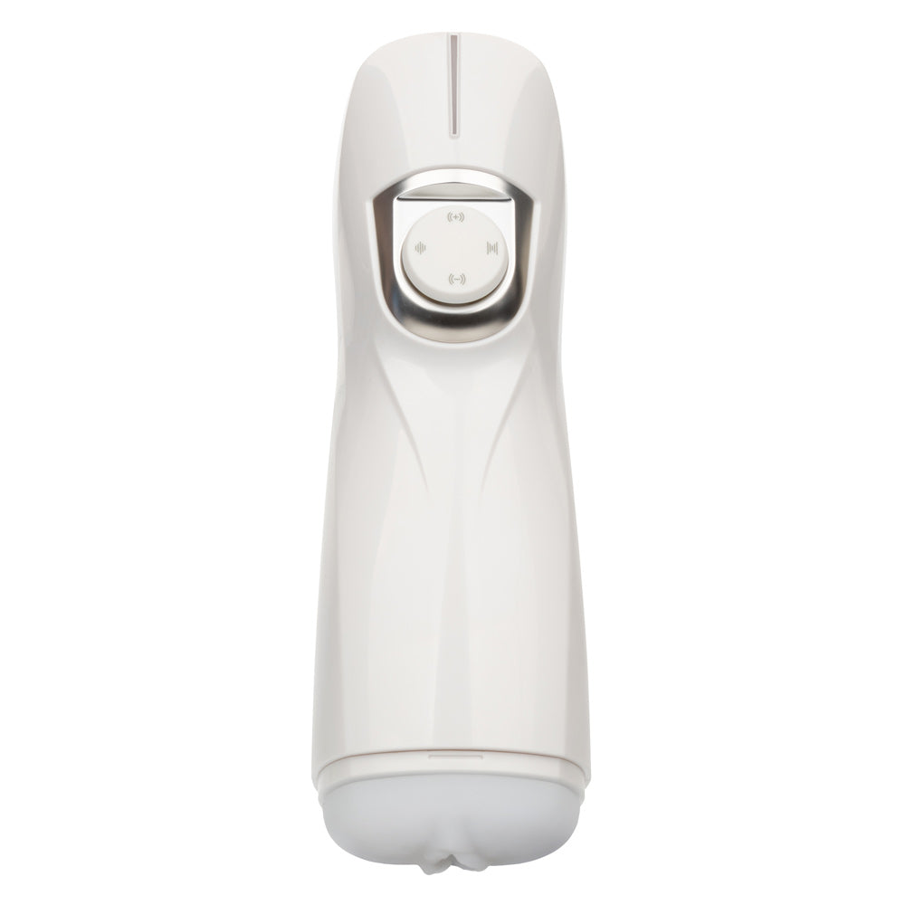 CalExotics Optimum Power Life-like Pulsar Stroker - White - Multi-Function Rechargeable Device