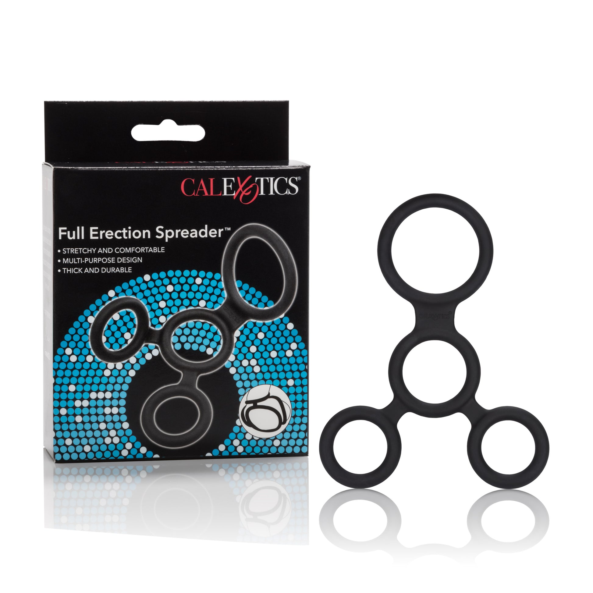 CalExotics Full Erection Spreader – Black – Silicone Enhancement System