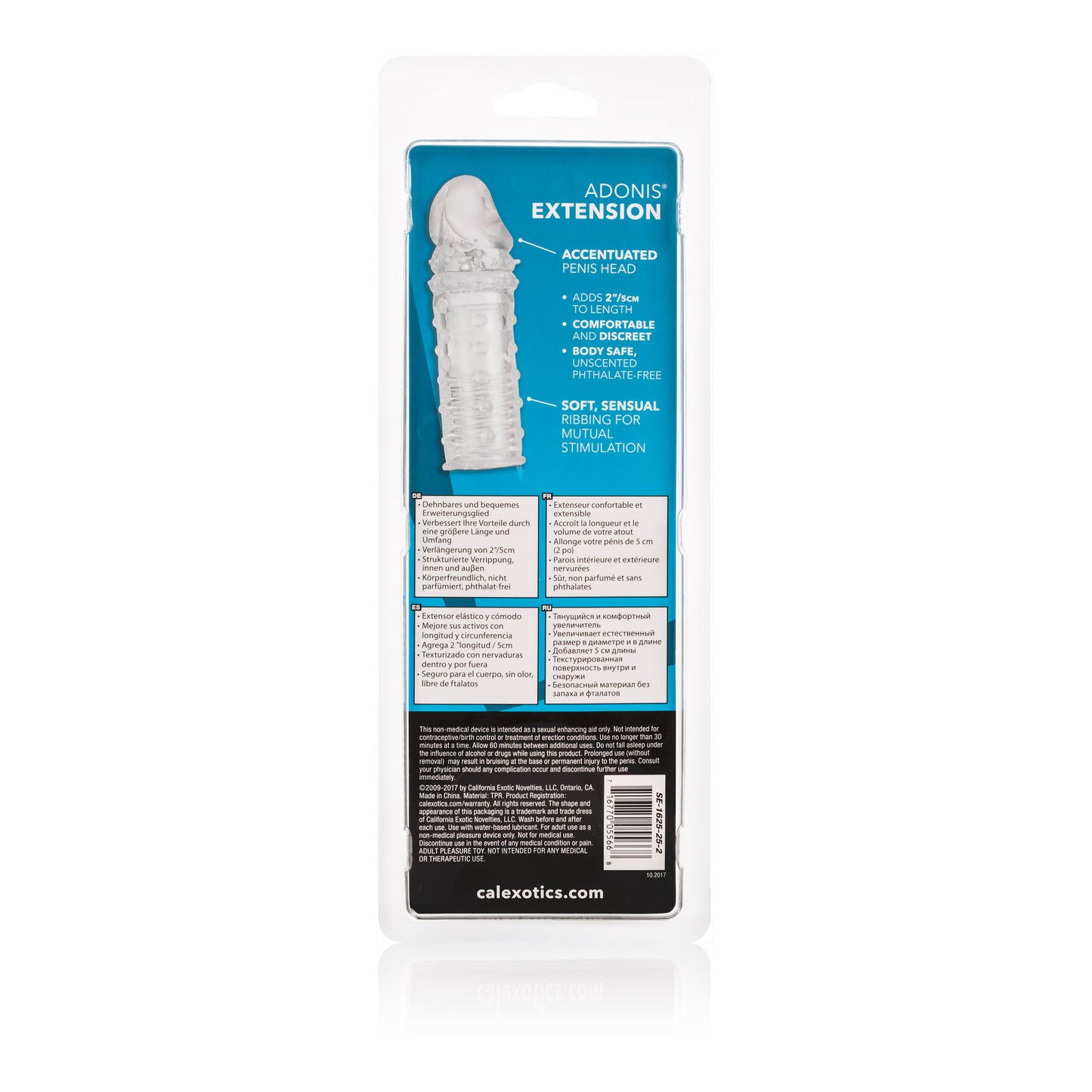 CalExotics Adonis Extension Penis Sleeve – Clear