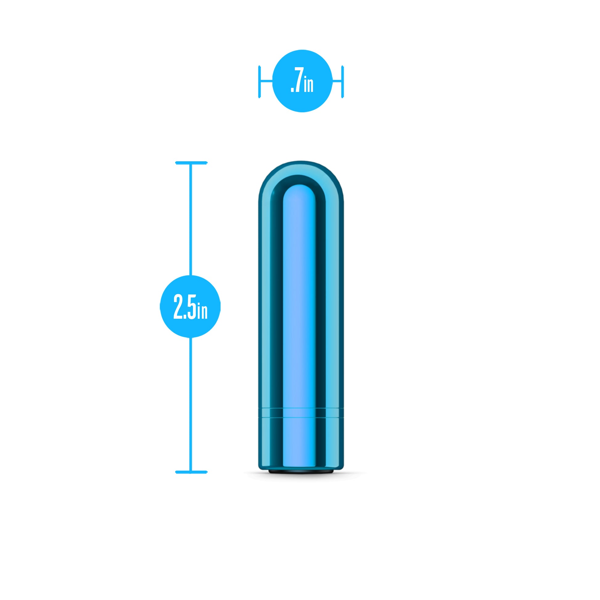Kool Vibes Rechargeable Mini Bullet Vibrator - Blueberry