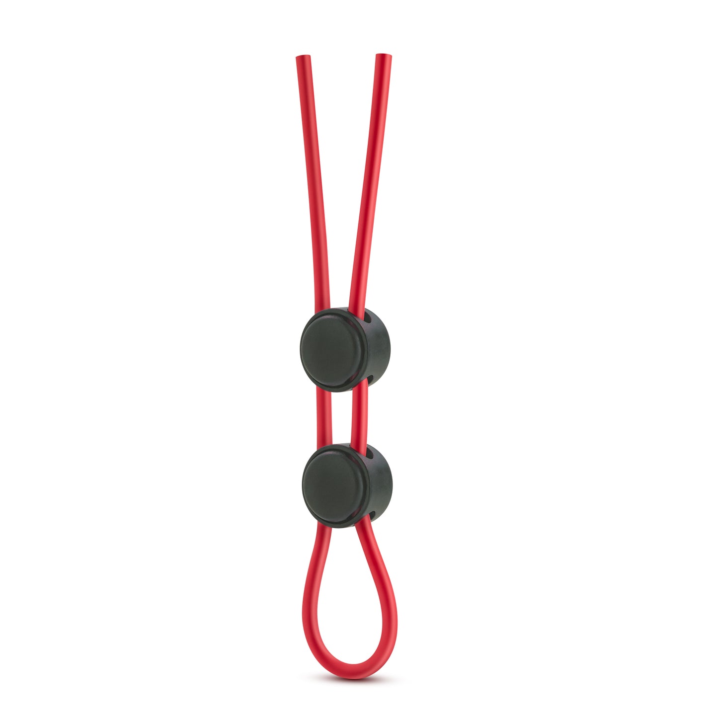 Blush Stay Hard Silicone Double Loop Cock Ring - Red