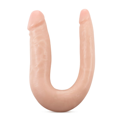 Dr. Skin Silicone Mini Double Dong - 12 Inch U-Shaped Toy - Vanilla