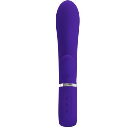 Thomas Super Soft Silicone Rabbit Vibrator – Purple – 7 Functions