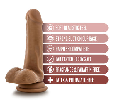 Dr. Skin Dr. Jeffrey 6.5 Inch Dildo with Suction Cup Base - Tan