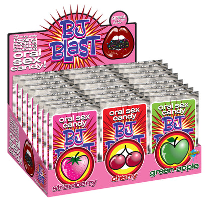Pipedream Bj Blast Oral Sex Candy Display - 36 Pieces, Multi Color